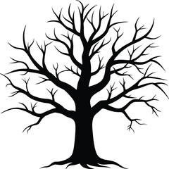 Obraz premium vector tree silhouette