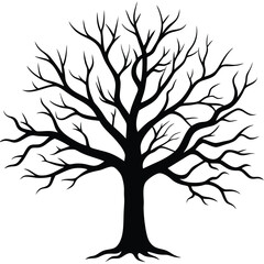 tree silhouette vector