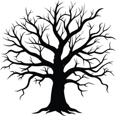 Obraz premium tree silhouette vector