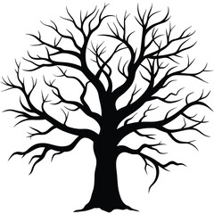Obraz premium tree silhouette vector