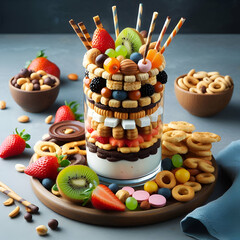 fruit salad with fruit