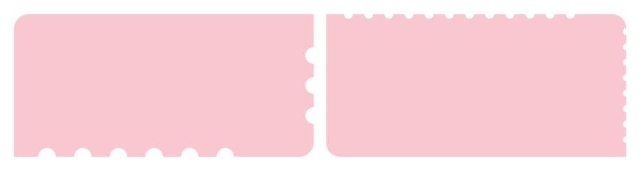 Elegant Pink Event Tickets Vector Design