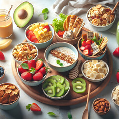 collage of food