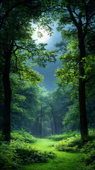 Obraz premium enchanted forest with whispering woods