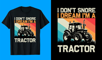 Funny Tractor Lover Vintage Tractor T-shirt Design, Gardening T-shirt Design