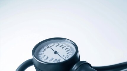 Hypertension blood pressure measurement at a wellness center. Featuring health monitoring and medical care