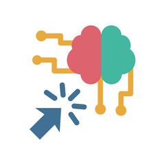 cursor brain ai flat style