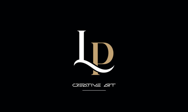 LP, PL, L, P abstract letters logo monogram
