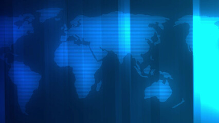 breaking news illustration background with circular shapes and earth globe