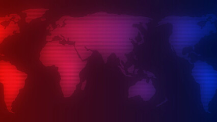 breaking news illustration background with circular shapes and earth globe