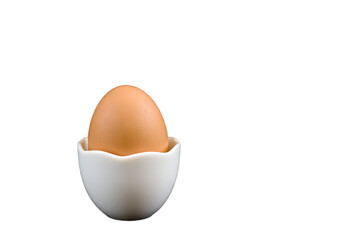  white egg cup isolated on white and transparent background &ndash; great for food blogs and culinary inspiration