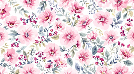 Watercolor pink rose floral background for wedding, invitation, and greeting card with copy space text