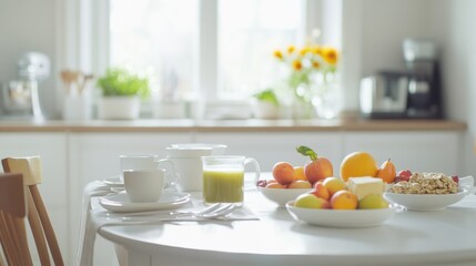 Hypertension management through a healthy breakfast at home. Featuring nutrition and well-being