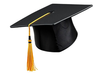 college graduation cap isolated on white and transparent background – perfect for education and achievement photography