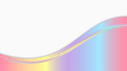 Pastel Gradient Wave Background. Vector illustration