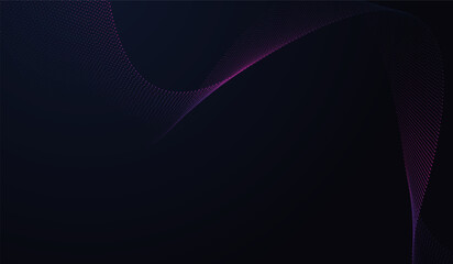 Dark pink and blue abstract Shiny waving dots design element. Modern purple blue gradient flowing wave dots. Futuristic technology concept. and with moving lines design Vector illustration.