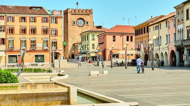Torre dell'Orologio in Mestre, Venice, Italy