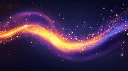 Obraz premium Dynamic energy flow abstract space digital art vivid colors aesthetic view conceptual visualization