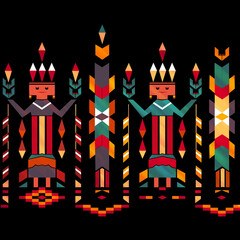 Kolorowy wzór Indianie Navajo