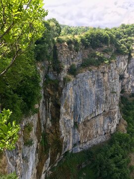waterfall in the mountains