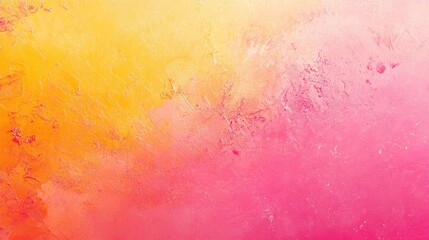 Vibrant Gradient Texture: Yellow to Pink Abstract Background with Rough Surface Details
