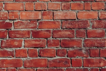 Obraz premium Old red brick wall exterior