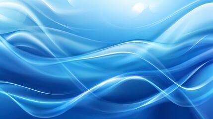 Obraz premium Abstract Blue Wave Design: A Stunning Visual Feast