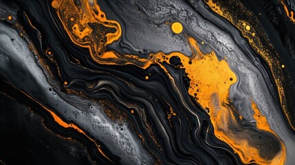 Obraz premium abstract black and gold marble texture