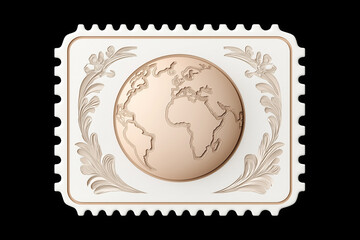 Obraz premium Elegant stamp design. World Post Day