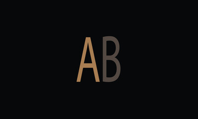 AB, BA, A, B, B, A abstract,  letters, logo, monogram