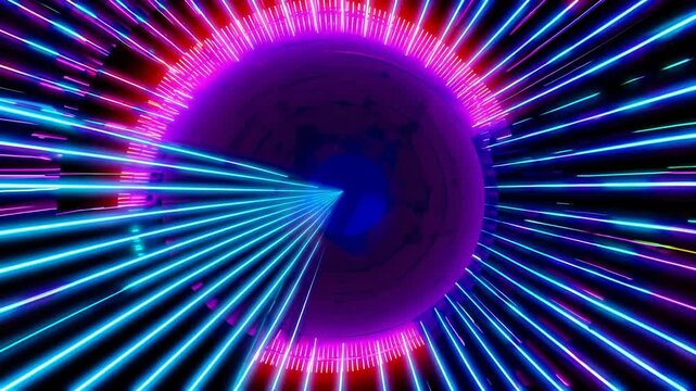 abstract background with tunnel