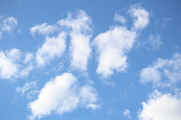 Blue sky with white clouds