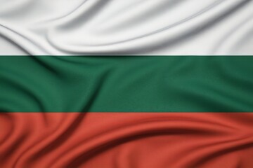 Obraz premium Bulgarian national flag background. 