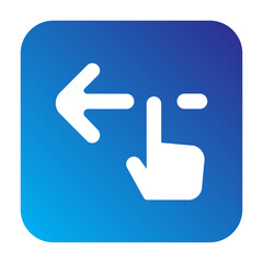 swipe left Solid gradient icon
