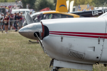 Motor Plane Propeller Close-Up View