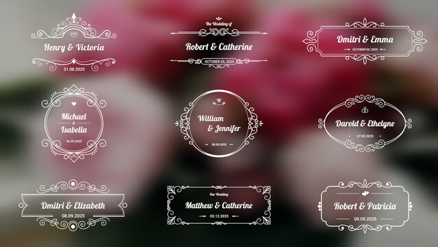 Florish Wedding Titles
