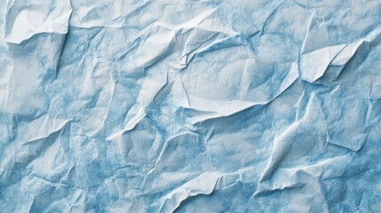 Obraz premium blue crumpled paper texture background