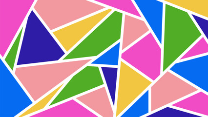 Colorful bright mosaic wallpaper design. Abstract colorful polygonal textur background