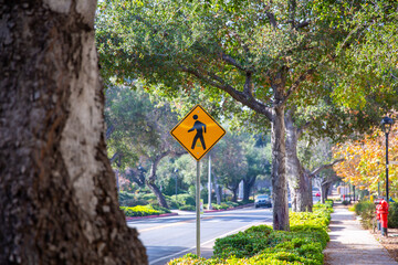 Pedestrian Cross-Walk Sign