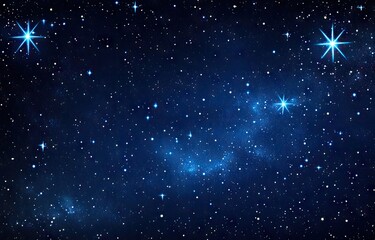 Starry night sky, cosmic expanse