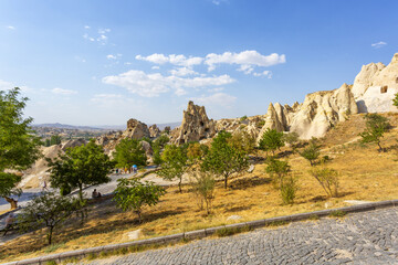 The famous open air museum in Goreme, Cappadocia