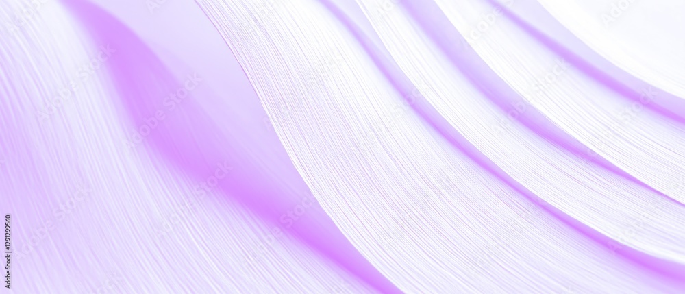 Poster Abstract purple white waves 3d background - Overlapping layers texture wall background banner panorama for business web design webdesign backdrop wallpaper