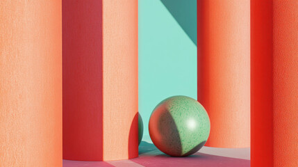 Modern memphis design with geometric shapes and vibrant colors for creative inspirations