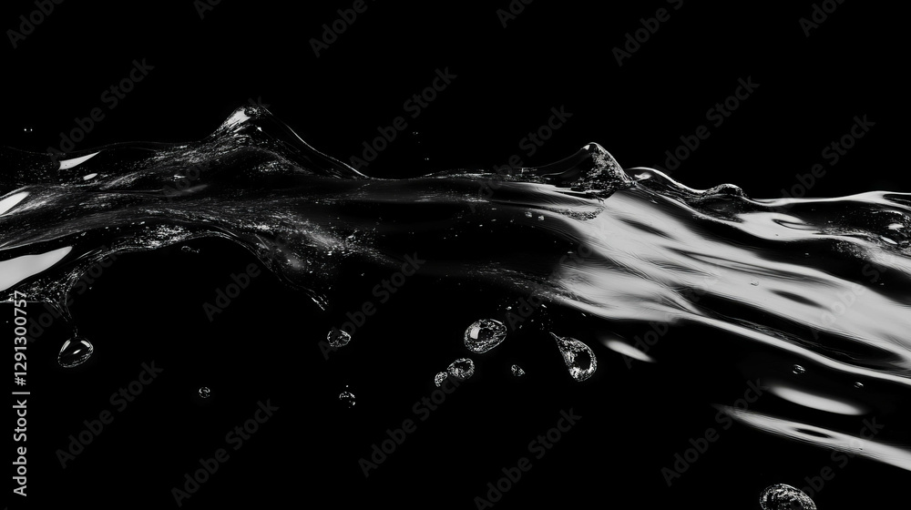Poster Mesmerizing liquid motion background with flowing fluid texture