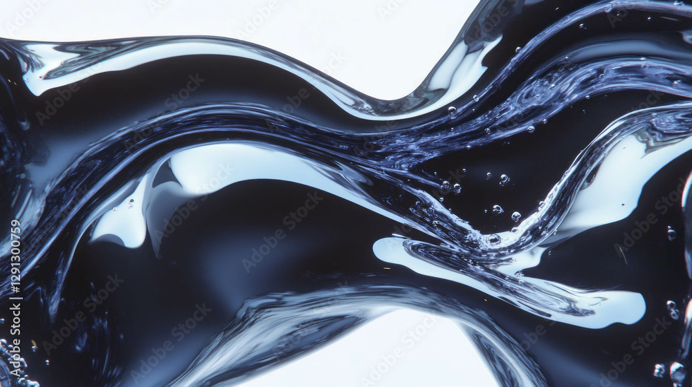 Poster Fluid liquid animation with dynamic texture for creative design