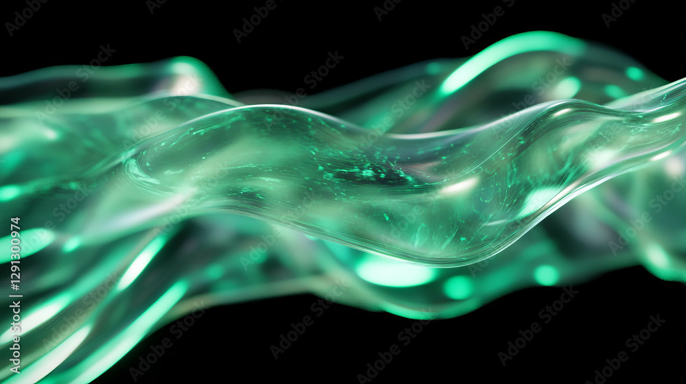Poster Creative abstract fluid simulation in motion for dynamic design