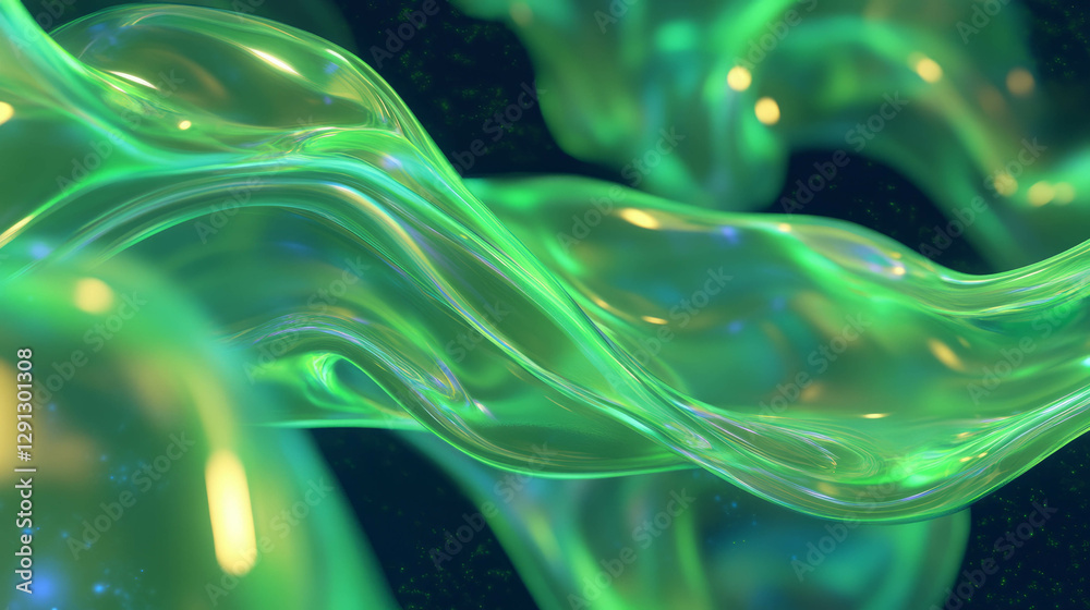 Aufkleber abstract liquid flow simulation background for creative design projects