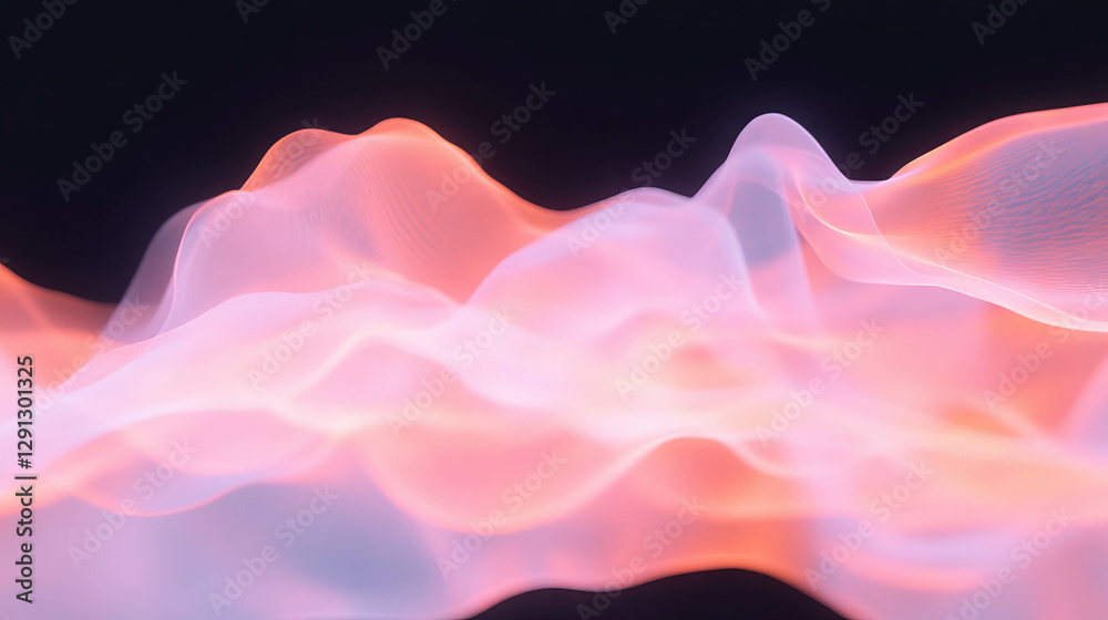 Aufkleber Abstract fluid dynamics background with flowing liquid patterns for creative design