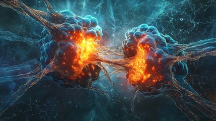 Ultra detailed rendering of centrosome organizing microtubule during cell division glowing vibrant texture cinematic lighting realistic proportion symmetrical composition flawless detailing
