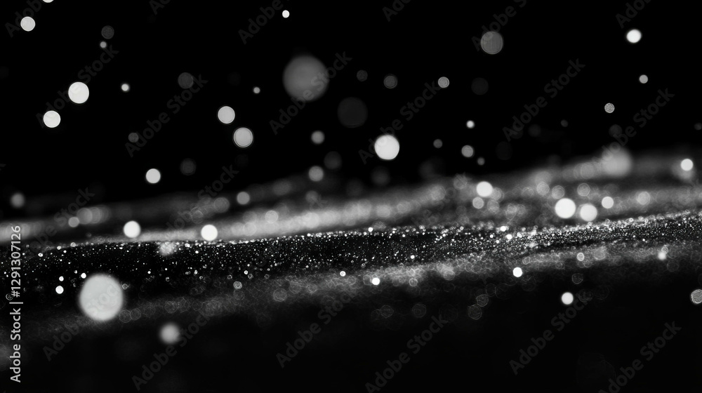 Aufkleber elegant bokeh background with varied light sizes for festive design and creative projects